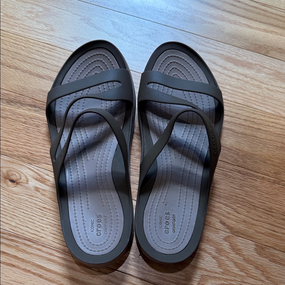 CROCS Women's Charcoal Sandals